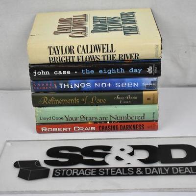 6 Hardcover Fiction Books: Authors Caldwell -to- Craig