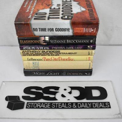 7 Hardcover Fiction Books: Authors Barclay -to- Dobson