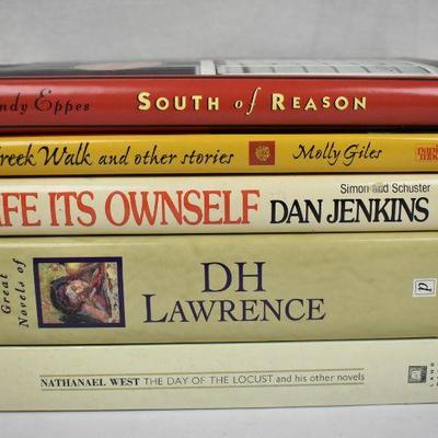 5 Hardcover Fiction Books, Authors: Eppes -to- West