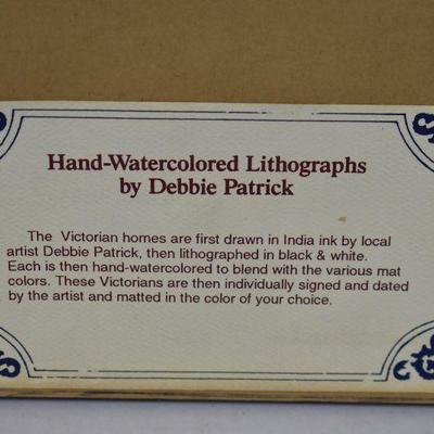 Debbie Patrick Signed Print, 11/5/1992, 3 Victorian Houses