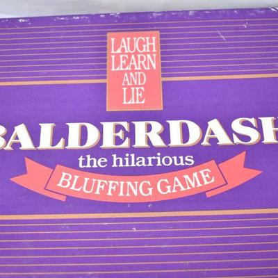 2 Board Games: Balderdash & Anybody's Guess. Both Playable/Missing 1 Piece