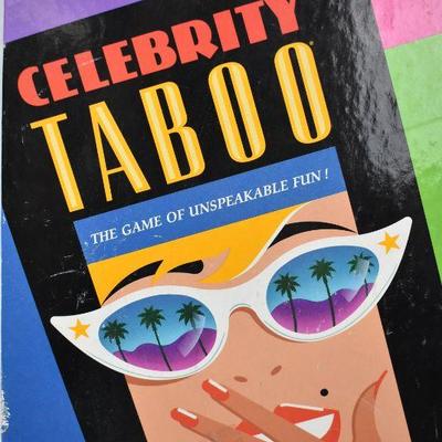 2 Board Games: Celebrity Taboo & CHannel Surfing. Both are complete