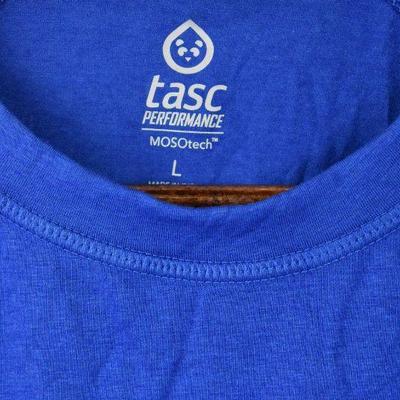 Men's Blue Long Sleeve Shirt Size Large. TASC Performance Wear