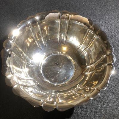 Tiffany Signed Silverplate Bowl - 6 inches flared sides 221 grams