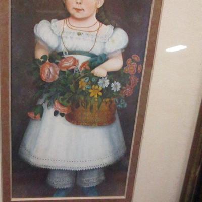 Lot 130 - Young Girl Picture