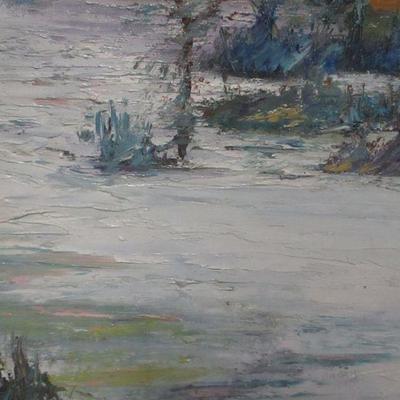 Lot 131 - Landscape Painting On Canvas