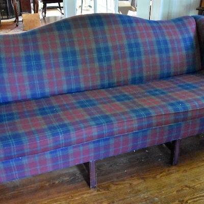 L Lot 97: Norwalk Plaid Sofa