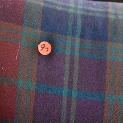 L Lot 97: Norwalk Plaid Sofa