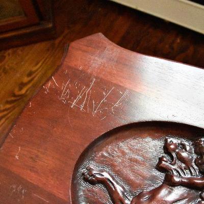 L Lot 104: Vintage Handcarved Table with Tray