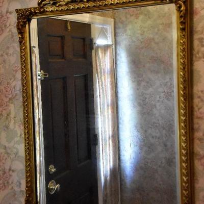 L Lot 107: Vintage Gilded Mirror