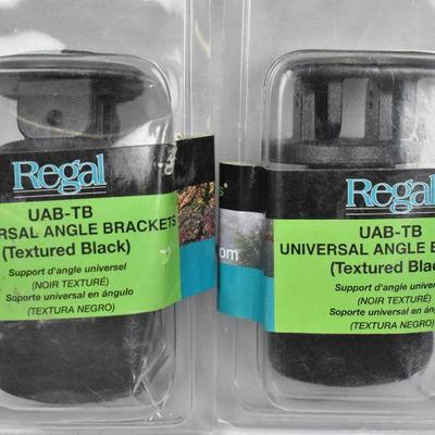 2x Regal UAB-TB Black, Universal Handrail Angle Bracket, $32 Retail - New
