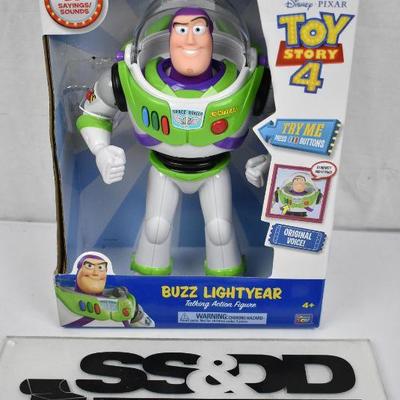 Disney Pixar Toy Story Buzz Lightyear Talking Action Figure, $25 Retail - New