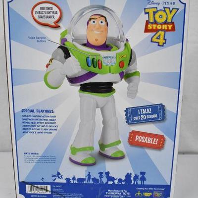 Disney Pixar Toy Story Buzz Lightyear Talking Action Figure, $25 Retail - New
