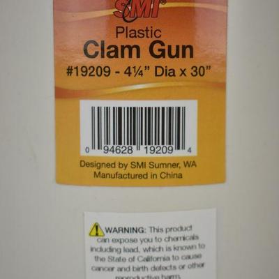 Beau Mac Clam Gun Plastic, SMI, $42 Retail - New