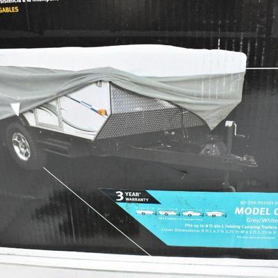 Classic Accessories PolyPro3 8.5ft PopUp Trailer Cover Grey, $64 Retail - New
