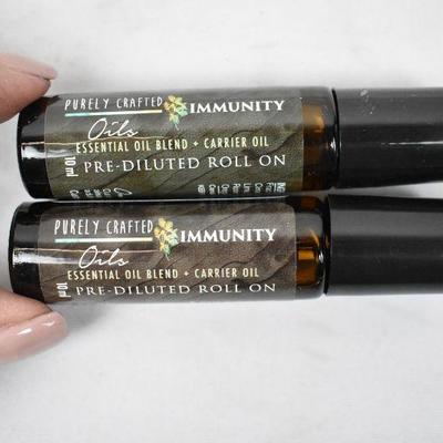Qty 2: Immunity Blend Essential Oil Blend Pre-Diluted Roll On 10 mL - New