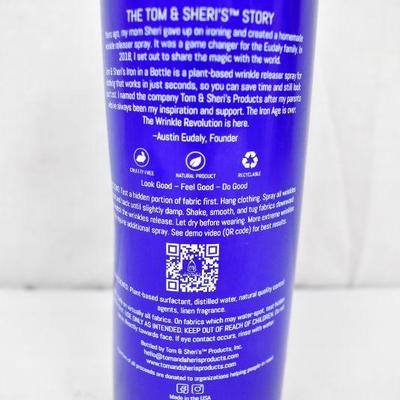 Tom and Sheri's Iron in a Bottle 16 oz. Wrinkle Releaser, $18 Retail - New
