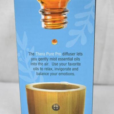 Thera Pure Pro Bamboo Cool Mist Diffuser, $33 Retail - New