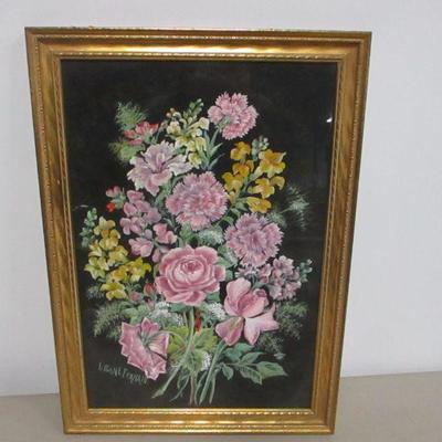 Lot 153 - Artist Lillian E. Fernald Flower Painting