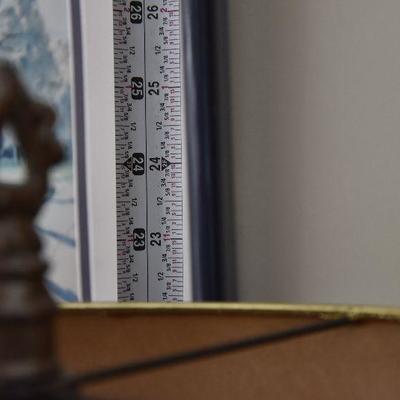 P Lot 124: Brass Desk Lamp with Jade Accents