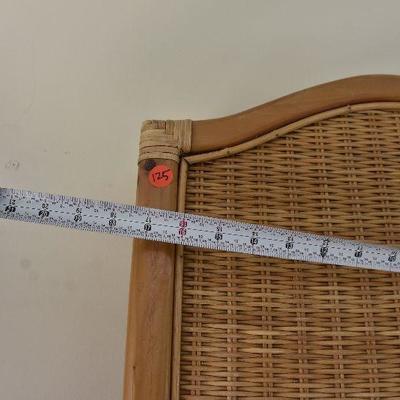 P Lot 125: Wicker and Cast Iron Room Divider