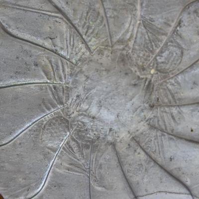 P Lot 128: Porcelain Fruit on a Hammered Aluminum Plate