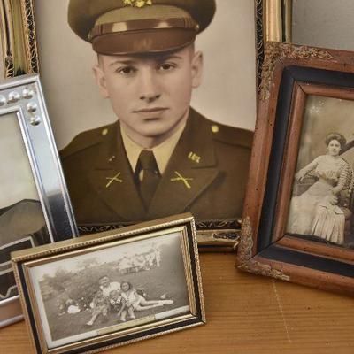 P Lot 130: Collection of Frames with Vintage Photos