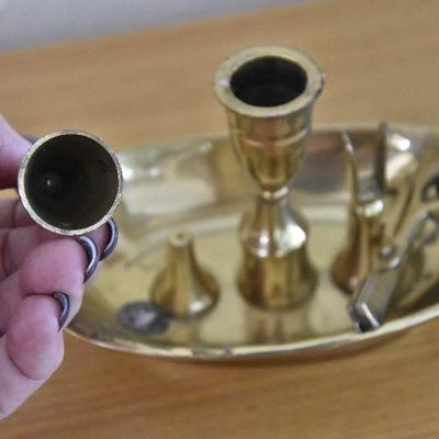 P Lot 137: Brass Candlestick