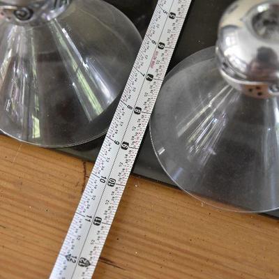 P Lot 138: Lenox Spyro Metal and Glass Drink Set