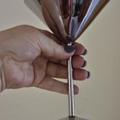 P Lot 143: B & B Cognac Liqueur Stainless Steel Cocktail/Martini Glasses