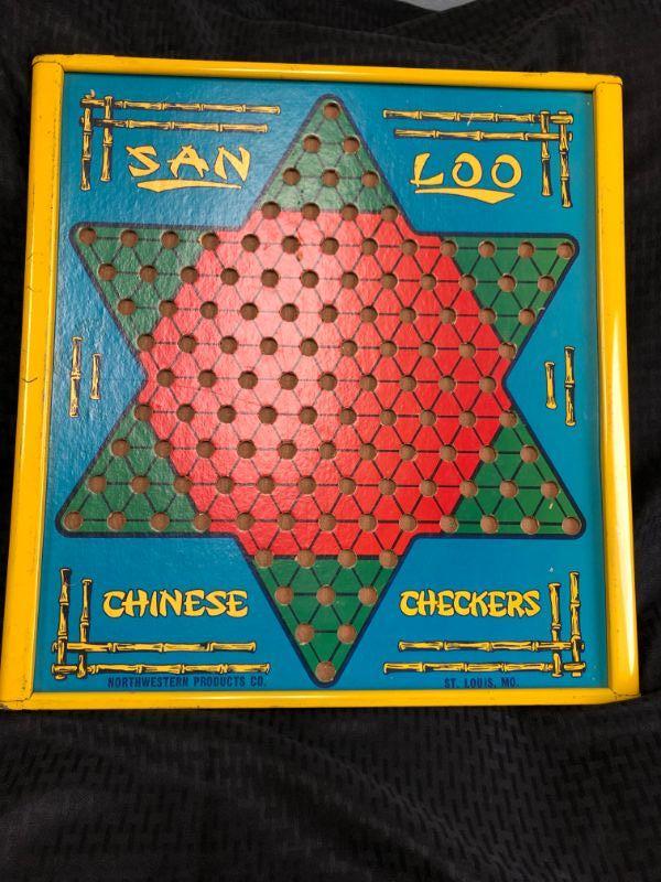 Chinese checkers metal clearance game board