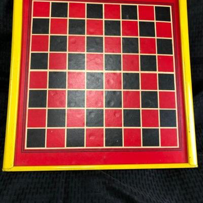 VIntage Metal framed Board Game San Loo Chinese Checkers w/Traditional Checker Board 60 marbles included
