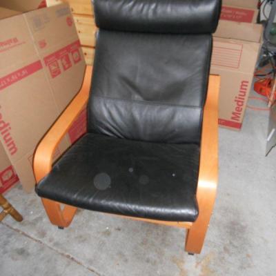Ikea Poang Leather Chair