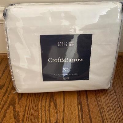 Lot # 268 Pair of King Coverlets with New Sheet Set 