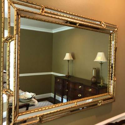 gold trimmed mirror 