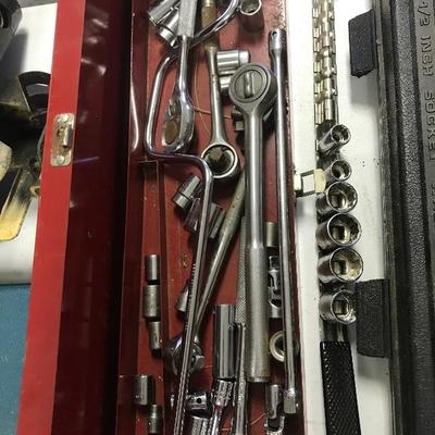 Lot #272 Brookstone Punch Set Craftsman 1/2â€ socket set Proto Socket Set