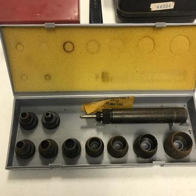 Lot #272 Brookstone Punch Set Craftsman 1/2â€ socket set Proto Socket Set