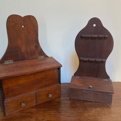 Lot # 276 Antique Handmade Massachusetts Wall shelves