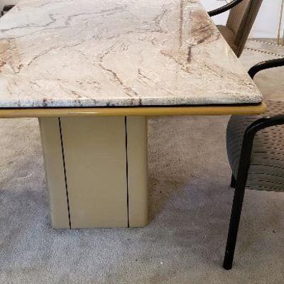 Marble Dinning Table with 8 Chairs