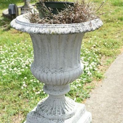 Outside: Cement Planter