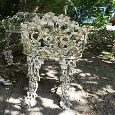 Outside: Vintage Wrought Iron Patio Set