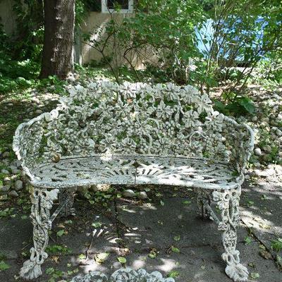 Outside: Vintage Wrought Iron Patio Set
