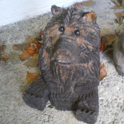 Carved Wood Bear