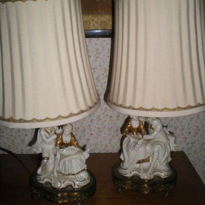 Pair Vintage Figural Lamps