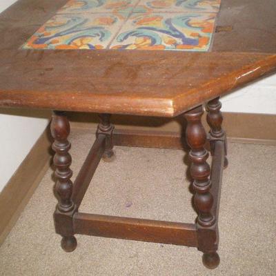 Vintage Tile Top Table