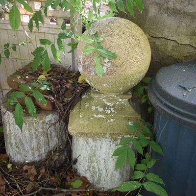 Outside: Cement Decor
