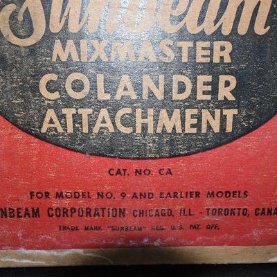 D Lot 244: Vintage Sunbeam Mixer