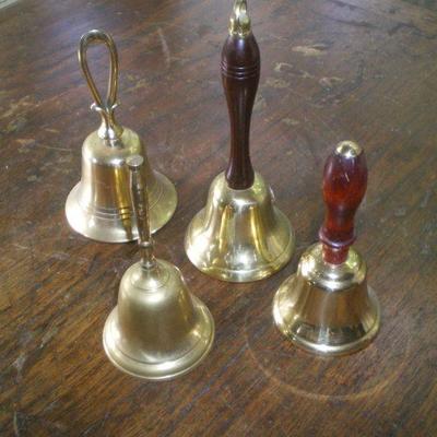 Lot of 4 Brass Bells