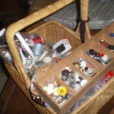 Vintage Sewing Basket