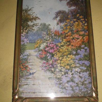 Framed Floral Print